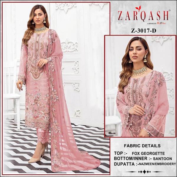 Zarqash Z 3017 Embroidery Pakistani Salwar Kameez Collection